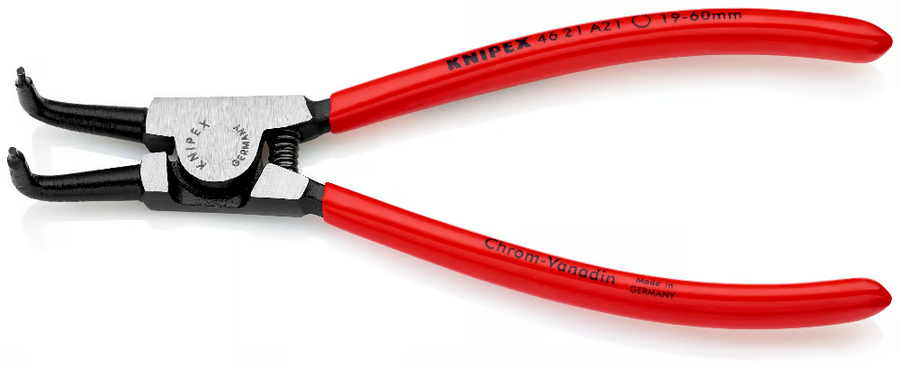 Szczypce do pierścieni osadczych sprężynujących KNIPEX 46 21 A21 - obrazek 1
