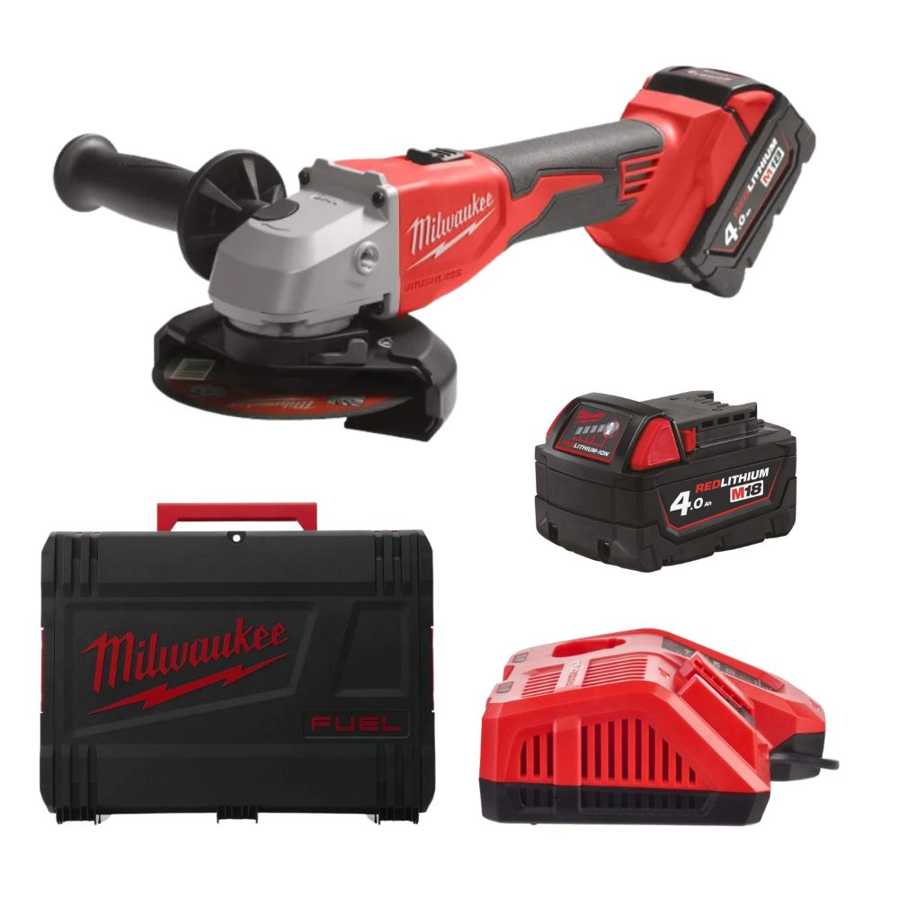 Szlifierka kątowa Milwaukee M18 BLSAG125X-402X - obrazek 1