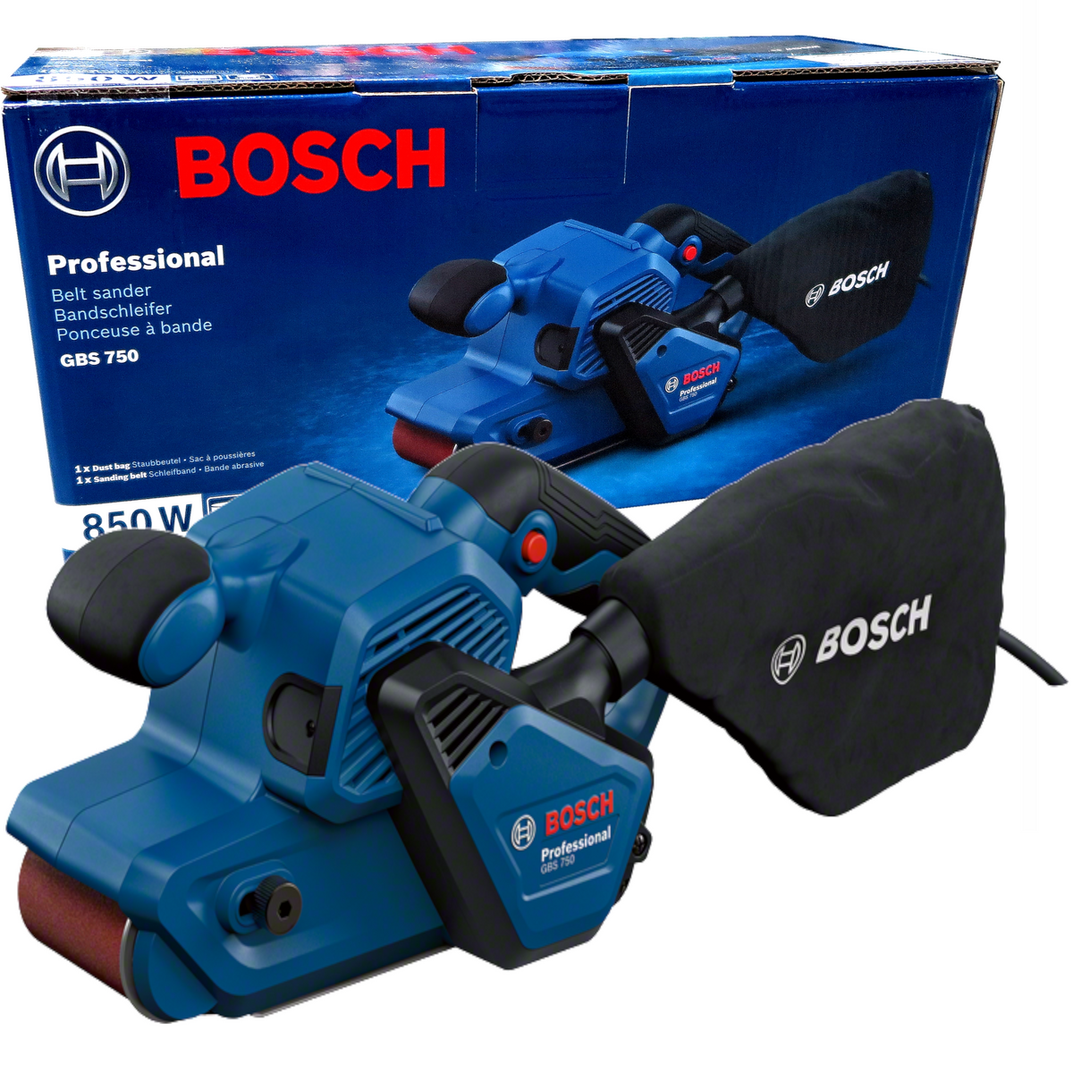 Szlifierka taśmowa Bosch GBS 750 - obrazek 1