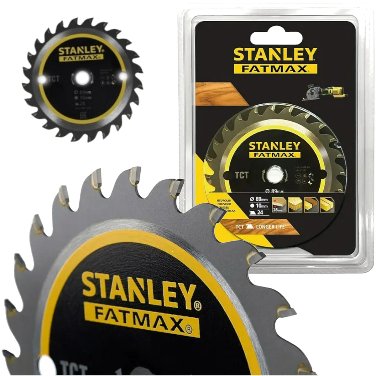 TARCZA PILARSKA DO DREWNA 89x10MM 24Z STANLEY STA10410-XJ - obrazek 1