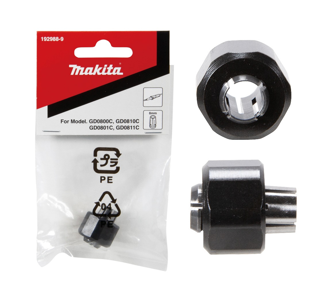 Tuleja zaciskowa 8 mm do szlifierki prostej Makita 192988-9 - obrazek 1
