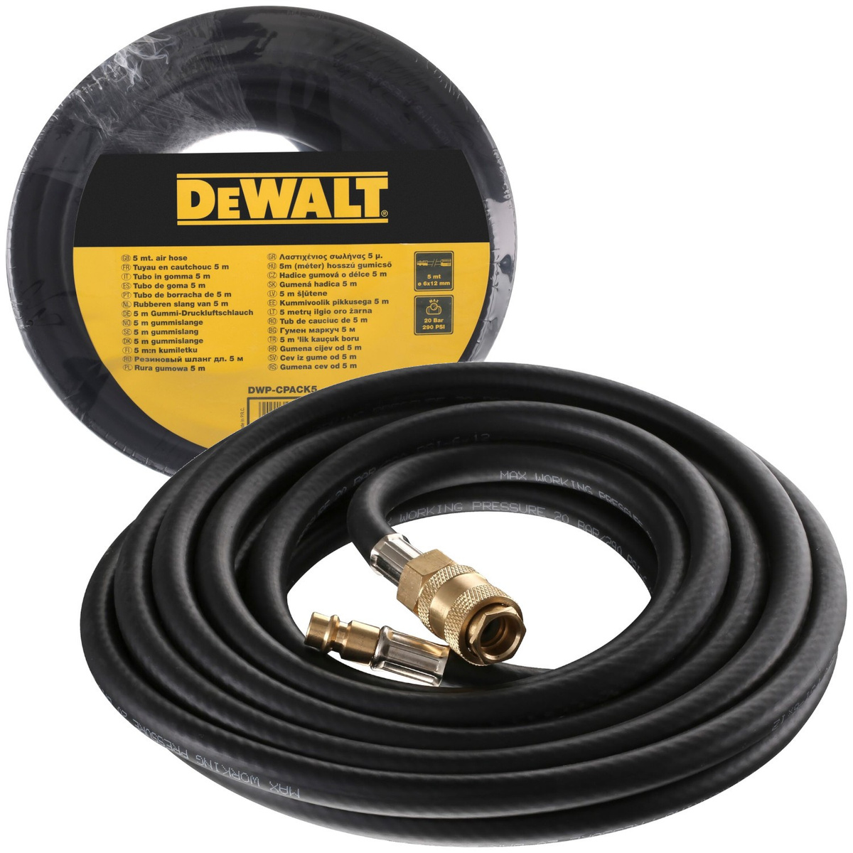Wąż gumowy 5m Dewalt DWP-CPACK5 - obrazek 1