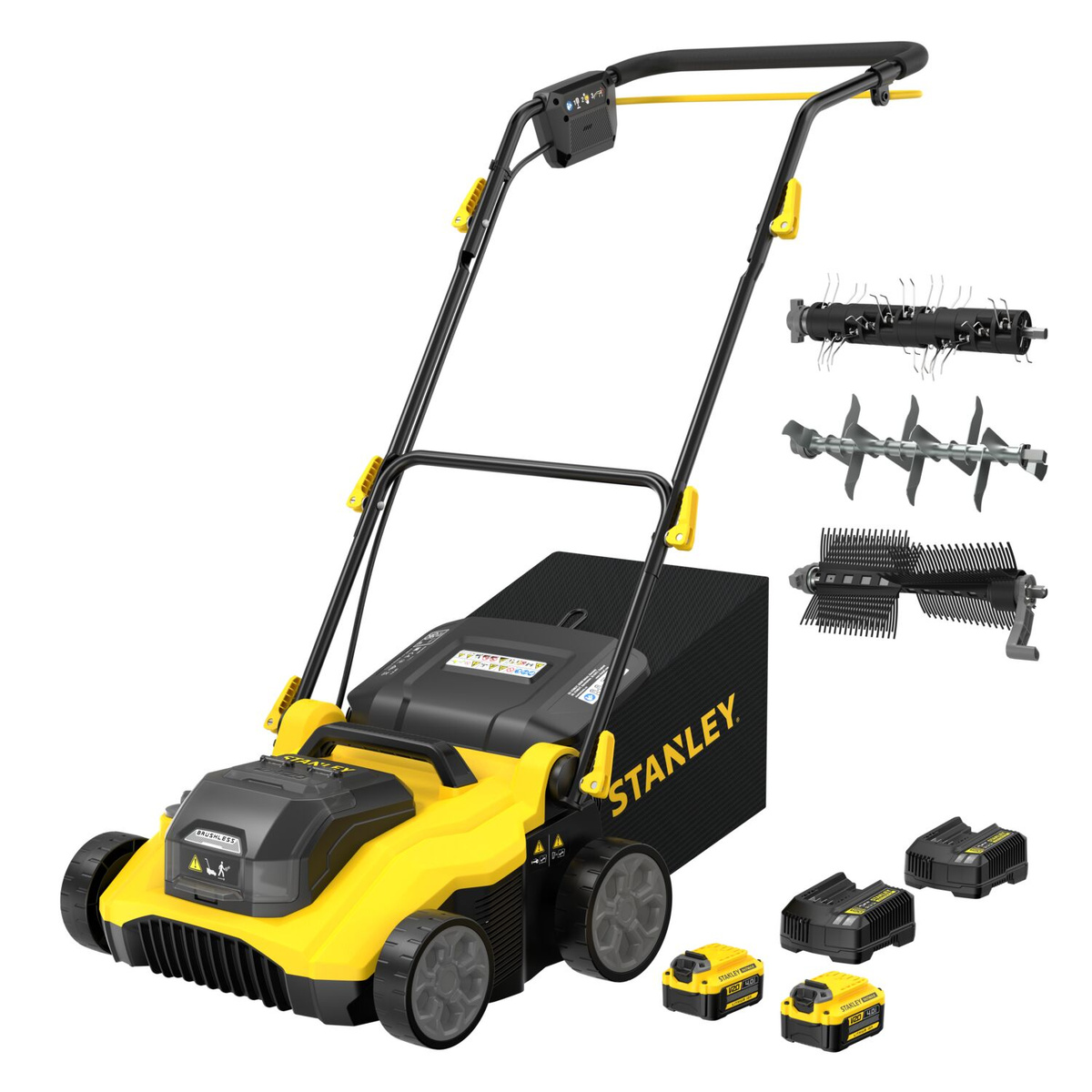 Wertykulator akumulatory 3w1 Stanley Fatmax SCOEP3801M2-QW - obrazek 1