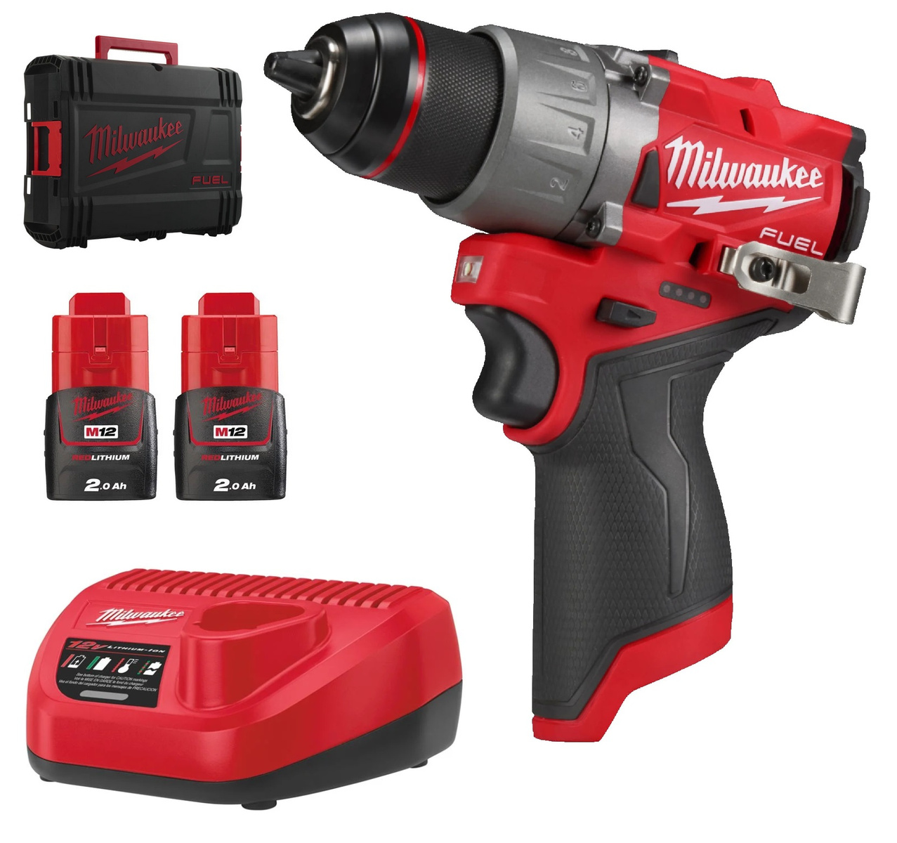 Wiertarko-wkrętarka Milwaukee M12 FDD2-202X - obrazek 1