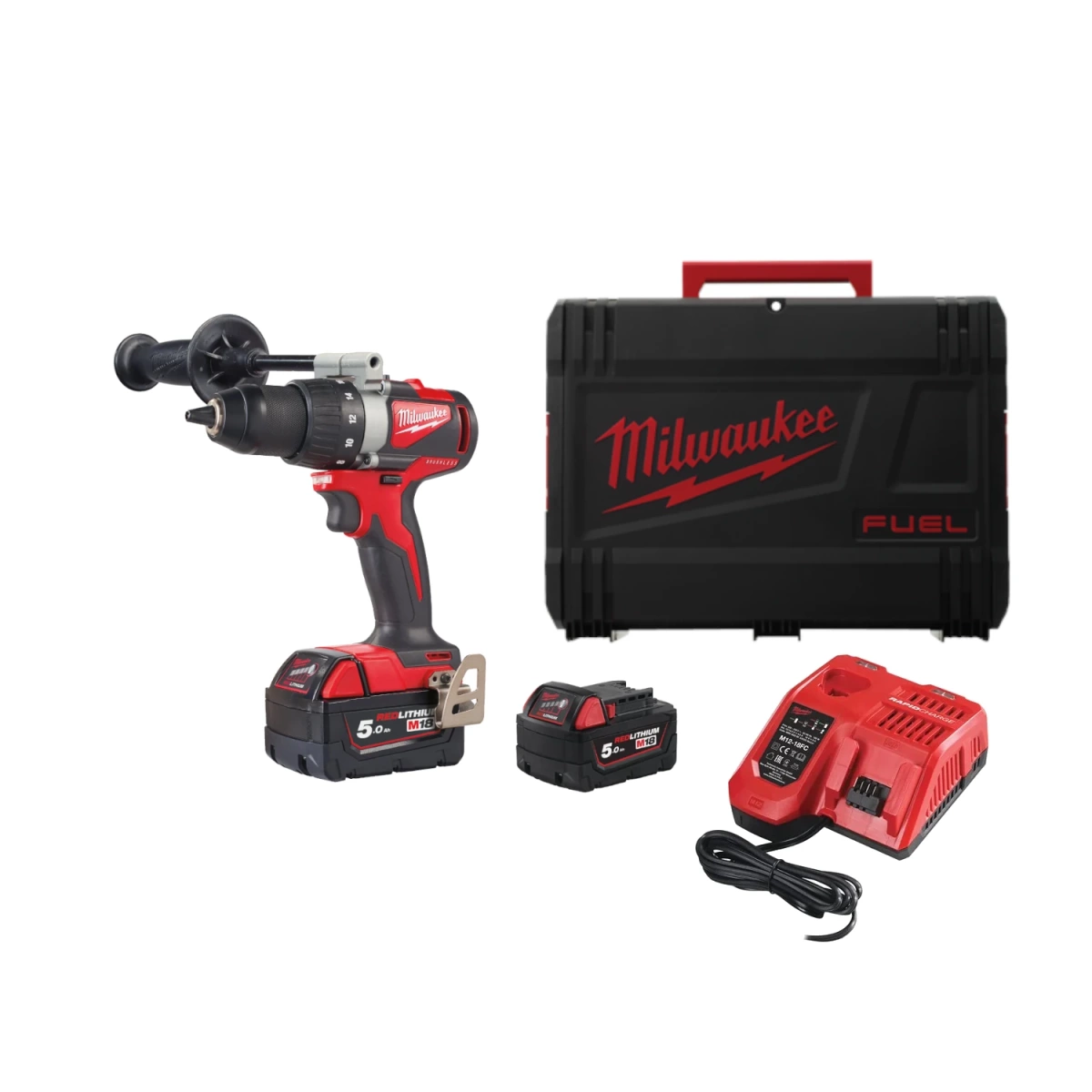 Wiertarko-wkrętarka Milwaukee M18 BLDD2-502X - obrazek 1