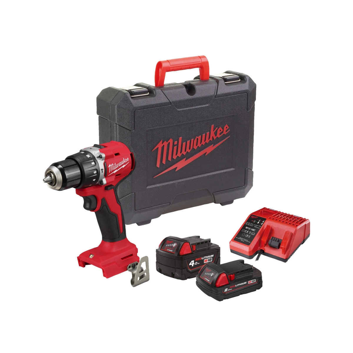 Wiertarko-wkrętarka Milwaukee M18 BLPDRC-202C - obrazek 1