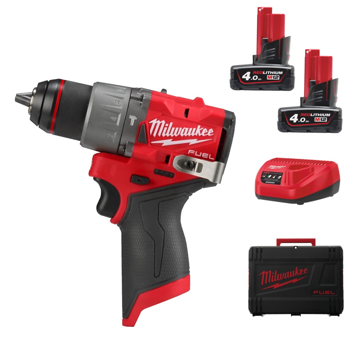 Wiertarko-wkrętarka z udarem Milwaukee M12 FPD2-402X - obrazek 1