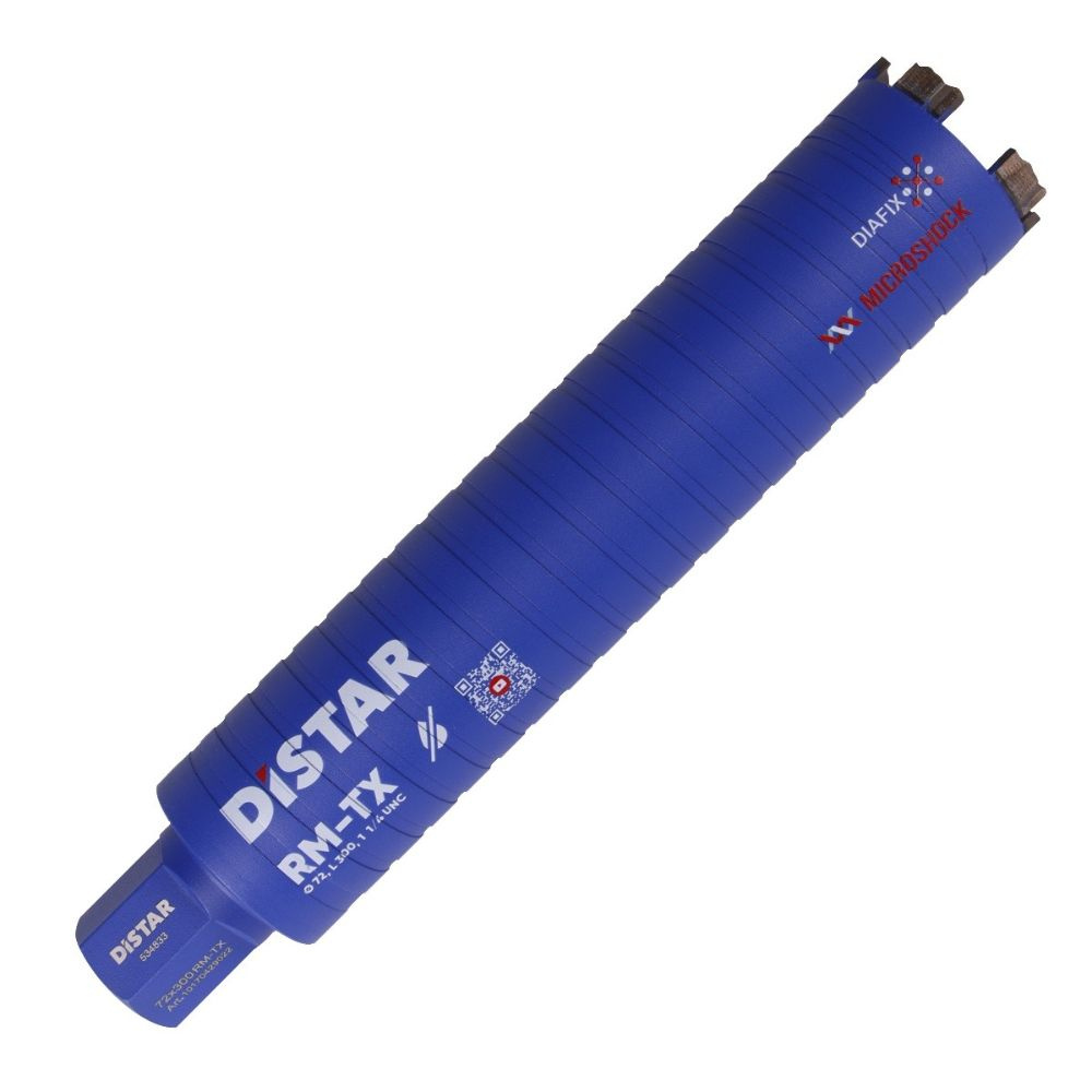 Wiertło diamentowe koronowe RM-TX 072x300-5x1 1/4 UNC Distar 10170429022 - obrazek 1