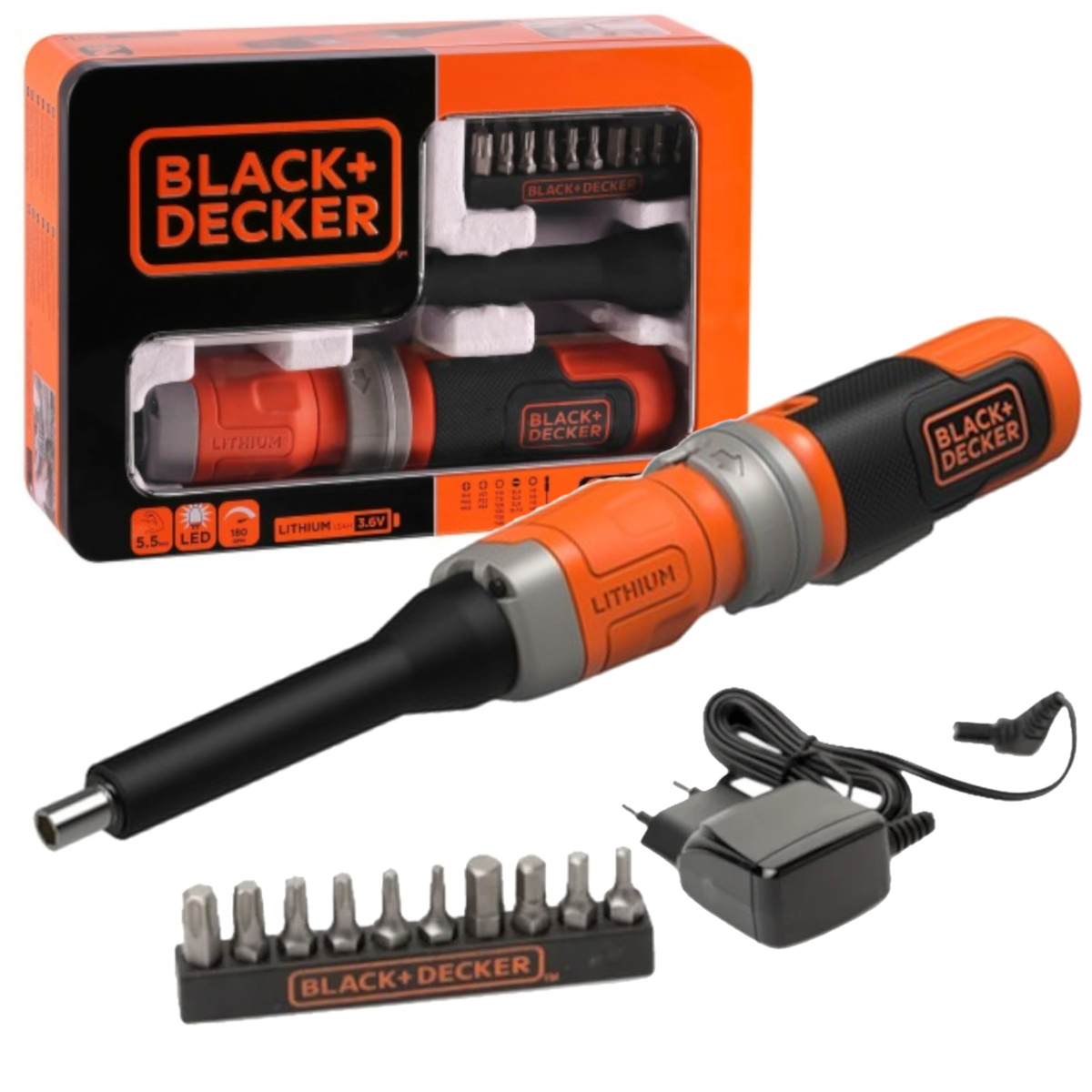 Wkrętak akumulatorowy Black & Decker BCF603C-QW - obrazek 1
