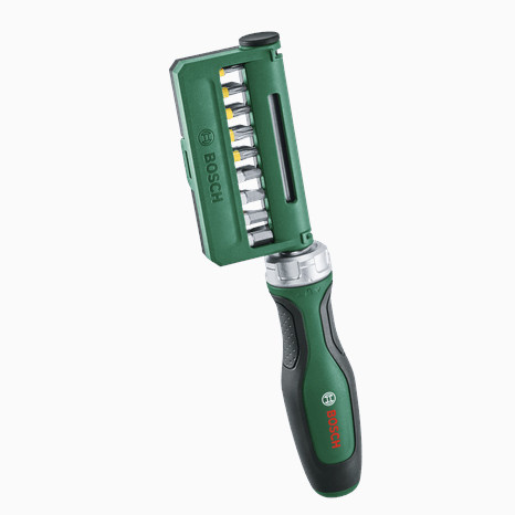 Wkrętak ręczny z grzechotką i zestawem bitów Bosch 1600A02Z9A - obrazek 1
