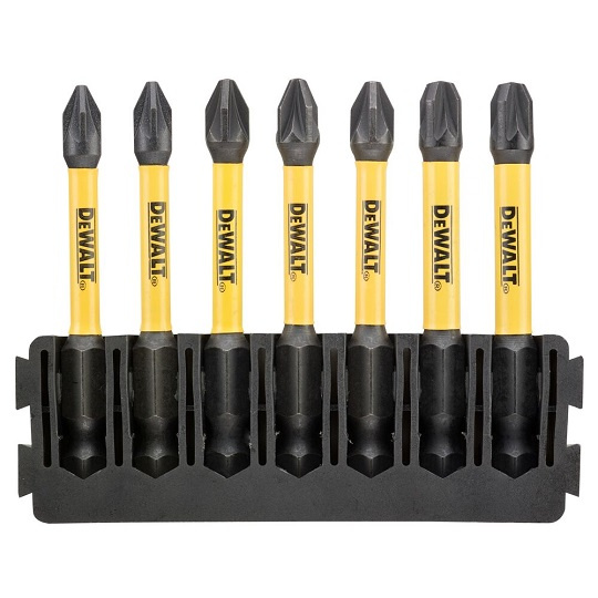 Zestaw 7 szt. bitów udarowych PZ1, PZ2, PZ3 Dewalt DT70822-QZ