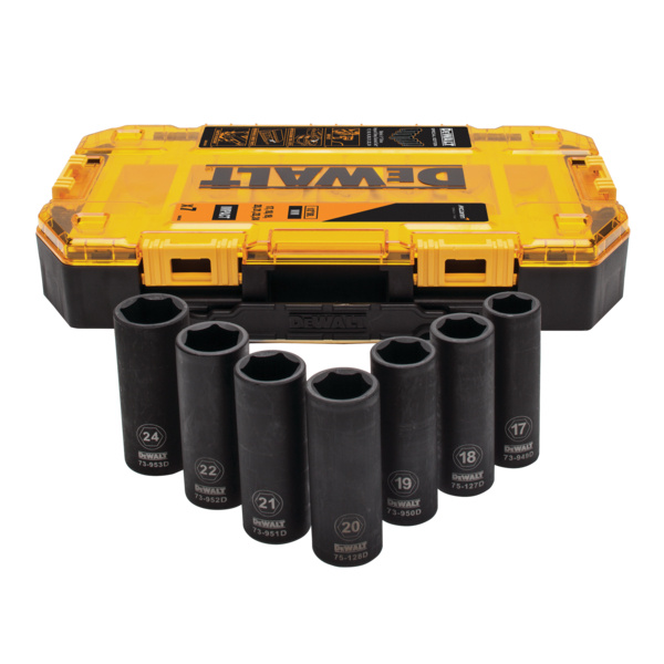 Zestaw 7 szt. nasadek udarowych 17-24mm Dewalt DT70905-QZ