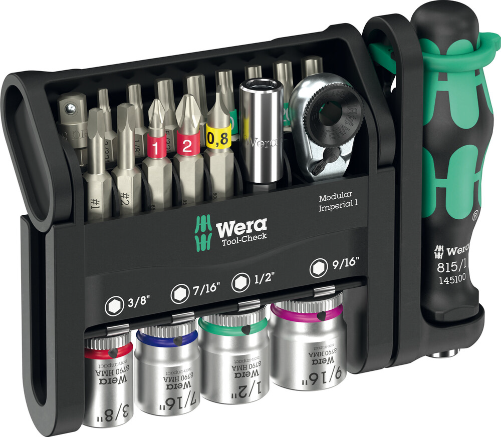 Zestaw nasadek i bitów Wera Tool-Check Modular Imperial 1 (05049001001) - obrazek 1