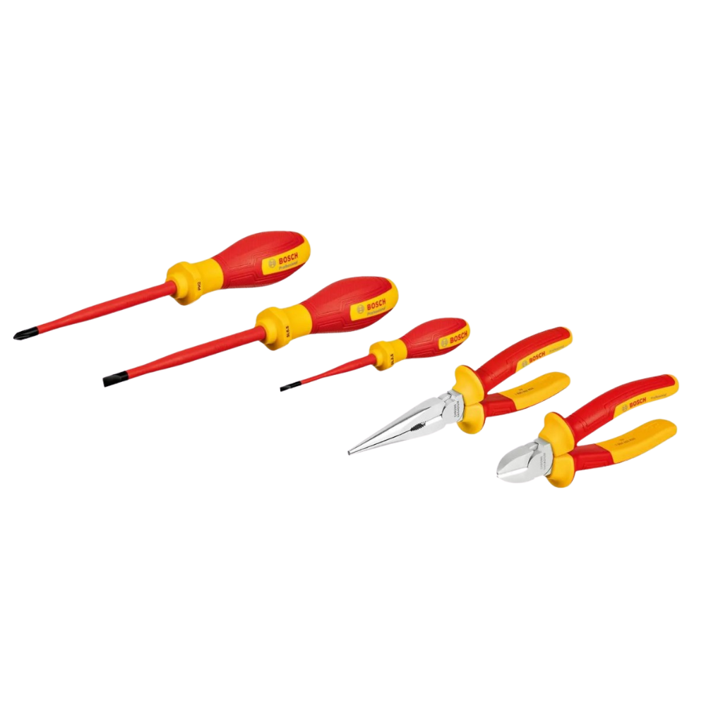Zestaw szczypiec i wkrętaków VDE 5 szt. Bosch 1600A02NG2 - obrazek 1
