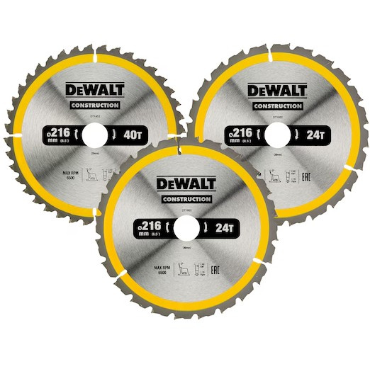 Zestaw tarcz do cięcia drewna Dewalt DT1962 - obrazek 1