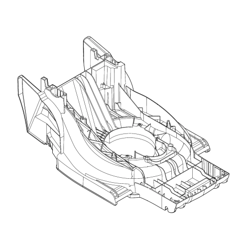 Obudowa kosiarki ELM4120 Makita YA00000930 - obrazek 1