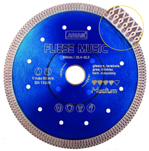 Tarcza diamentowa Adiam FLIESE MUSIC 125 mm